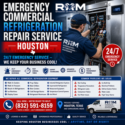 Emergency Commercial Refrigeration Repair Service - Houston